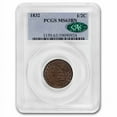 thumbnail image 1 of 1832 Half Cent MS-63 PCGS CAC (Brown), 1 of 3
