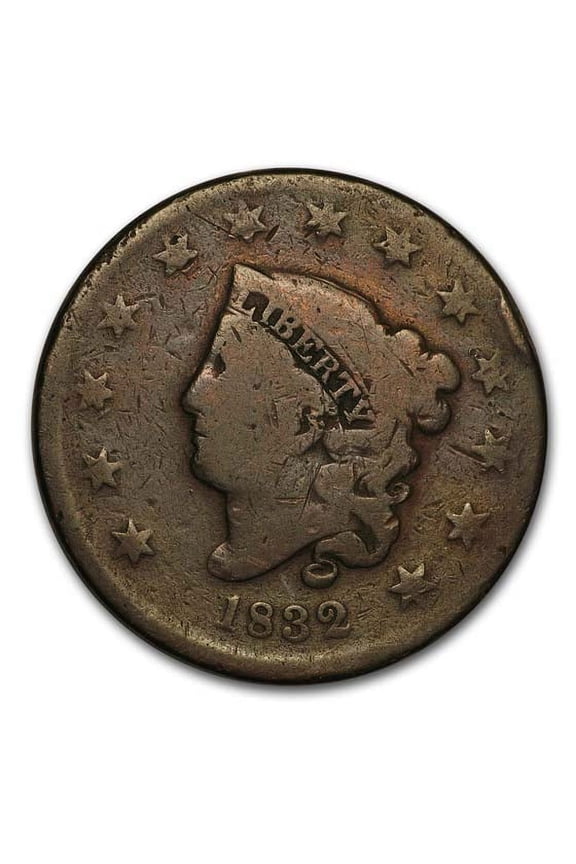 1832 Large Cent Medium Letters Good