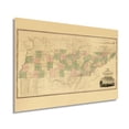 thumbnail image 1 of 1832 Tennessee State Map - Vintage Map Wall Decor - Historical Map of Tennessee - Tennessee Wall Art - State Maps Tennessee - Tennessee Map Art - TN Map, 1 of 8