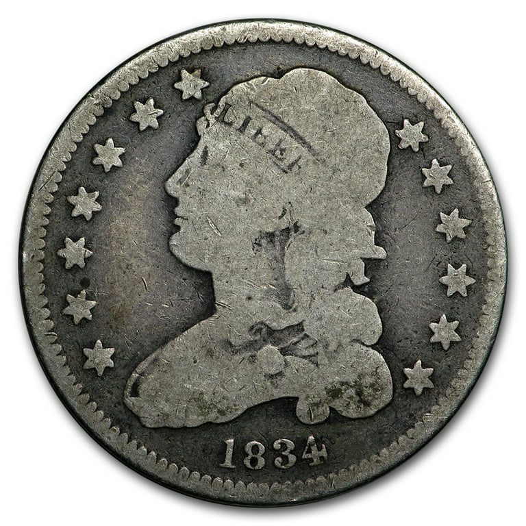 1834 Capped Bust Quarter VG - Walmart.com