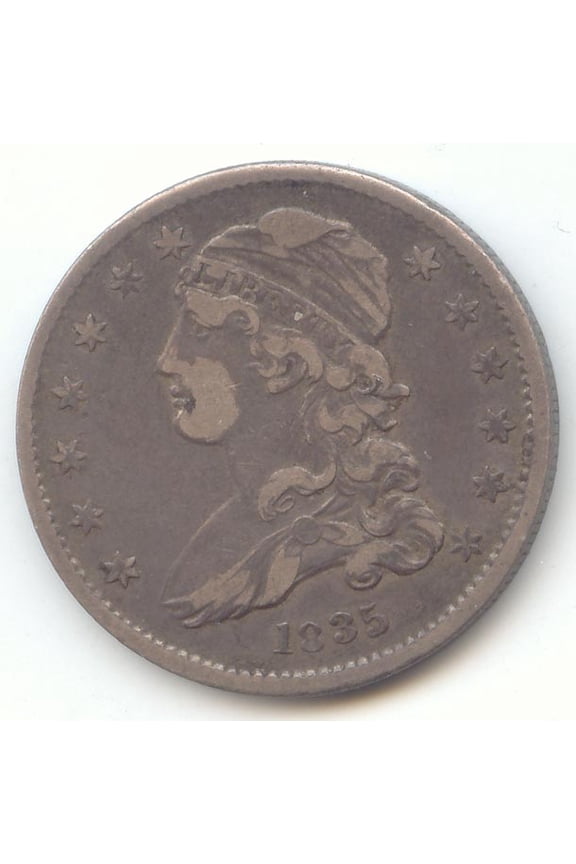 1835 Capped Bust Quarter, Original VF-XF