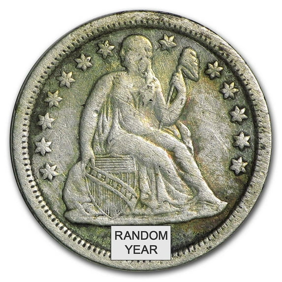 1837-1891 Liberty Seated Dimes Avg Circ
