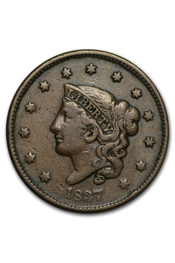 1837 Large Cent VF