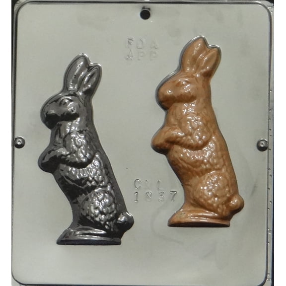 1837 2 - Cavity Easter Bunny Chocolate Candy Mold