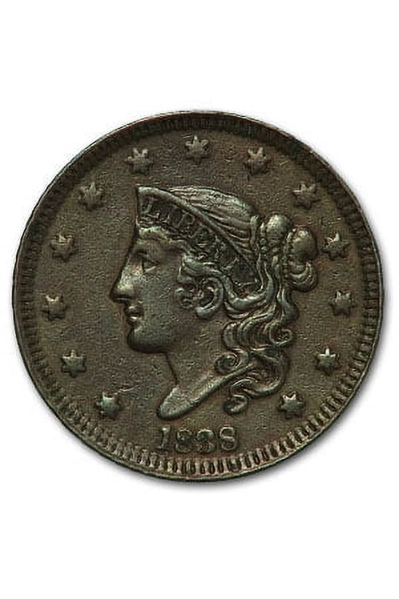 1838 Large Cent XF