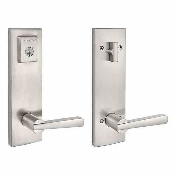 183SPExSPL SQR 15 SMT RCAL RCS CP Spyglass Entrance with Spyglass - Satin Nickel