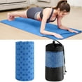 thumbnail image 1 of 183cm x 63cm Non-Slip Yoga Towel, Sweat Absorbent Microfiber Mat with PVC Grip, Quick-Dry Hot Yoga Towel with Mesh Bag, Breathable Yoga Mat Cover for Pilates, 1 of 8