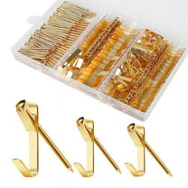 184 Pieces Picture Hanging Kit, 20lb, 30lb, and 50lb Hangers, Metal Hooks with Nails ywm58
