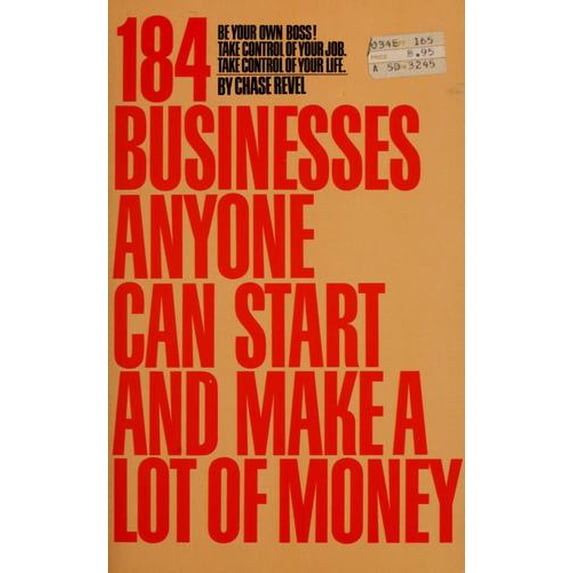 Pre-Owned 184 businesses anyone can start and make a lot of money (Paperback) 0553012983 9780553012989