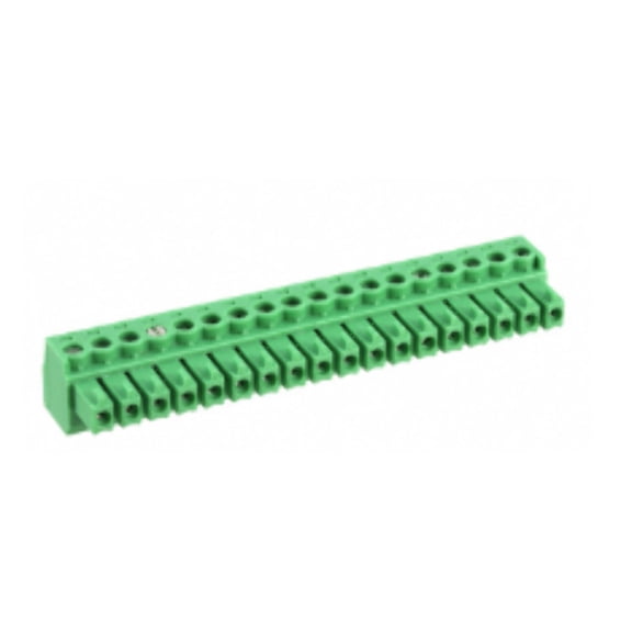 1840337 Connector 18 Position Terminal Block Plug, Female Sockets 0.150 (3.81mm) 180 Free Hanging (In-Line) MC 1,5/18-ST-3,81 :RoHS