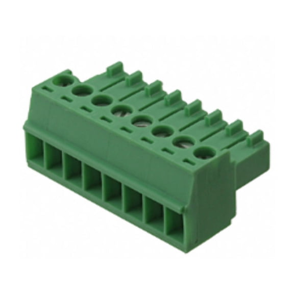 1840421 Connector 8 Position Terminal Block Plug, Female Sockets 0.138 (3.50mm) 180 Free Hanging (In-Line) MC1,5/8-ST-3,5
