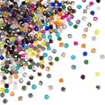 thumbnail image 1 of 1840Pcs 20 Colors Faceted Glass Crystal Beads Strands 20 Strands 4mm Center Drilled Glass Spacer Beads Briolette, 1 of 9