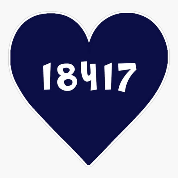 18417 Area Code Travel Vinyl Decal Sticker