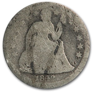 1842 Liberty Seated Dime AG