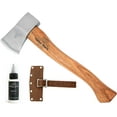 thumbnail image 1 of 1844 Helko Werk Germany Classic Pathfinder Hatchet - Made in Germany Camping Hatchet, Bushcraft, Survival, Backpacking, small lightweight hatchet - Head 1.25 lbs, Handle 15 in. (Pathfinder) #11438, 1 of 9
