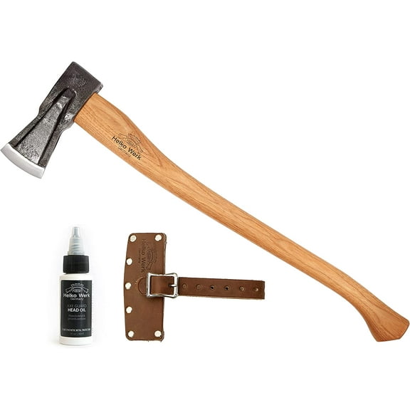 1844 Helko Werk Germany Traditional Spaltaxt - German Splitting Axe, Made In Germany Wood Splitter and Wood Splitting Axe Midsize Medium Splitting Axe - Head 4.5 lbs, Handle 28 in. (Spaltaxt) #13582