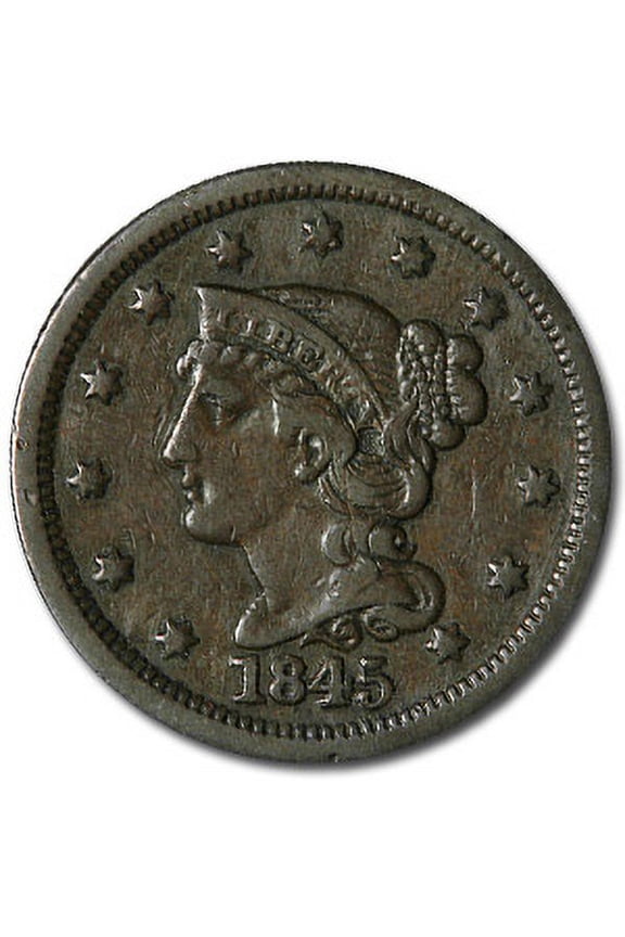 1845 Large Cent VF