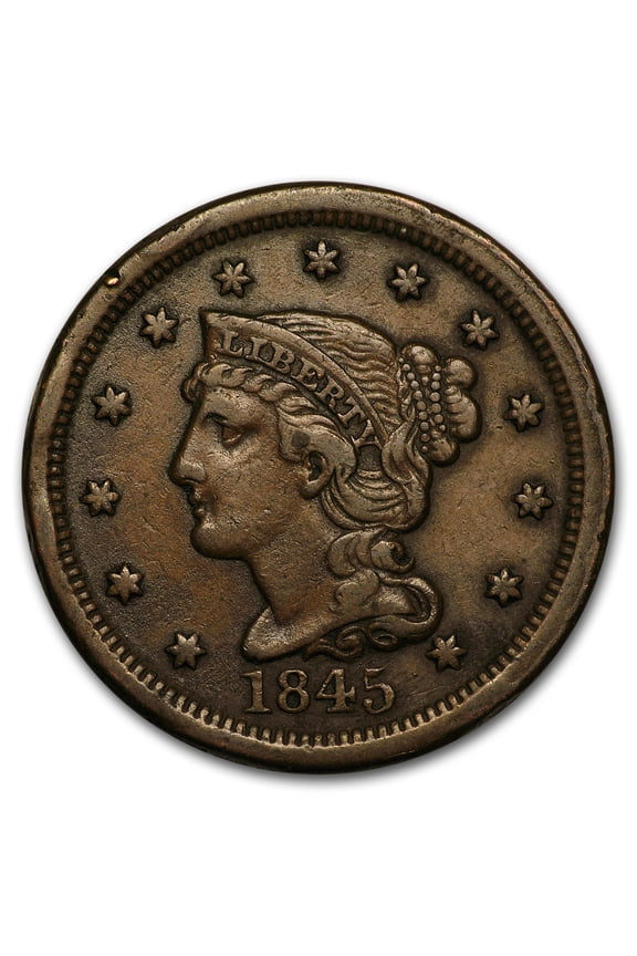 1845 Large Cent XF