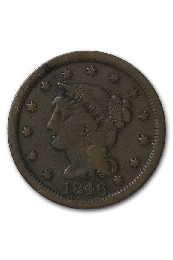 1846 Large Cent Sm Date VF