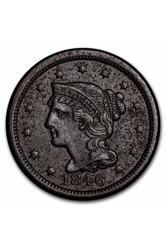 1846 Large Cent Sm Date XF