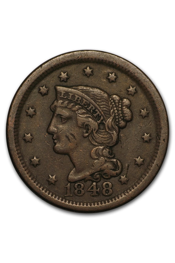 1848 Large Cent VF