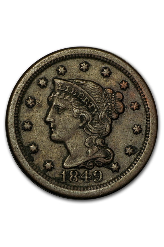1849 Large Cent VF