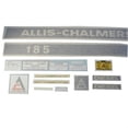 thumbnail image 1 of 185 Decal Set Diesel Black on Cream Vinyl fits Allis Chalmers 185, 1 of 1
