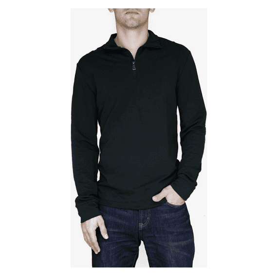 $185 Polo Ralph Lauren Men's French Terry Mockneck Pullover, Polo Black, L.