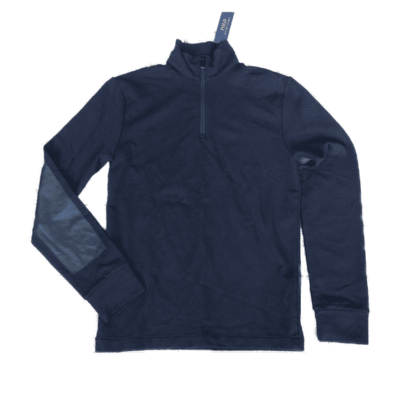 $185 Polo Ralph Lauren Men's French Terry Mockneck Pullover, Polo Black, M.