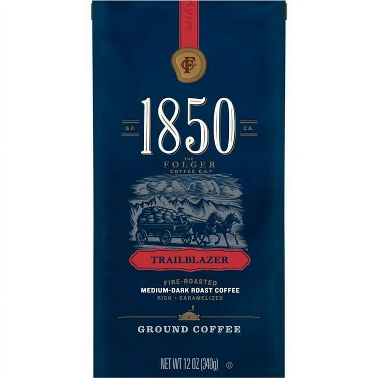 Coffee, Trailblazer, Dark Roast, Ground, 12 oz Bag, 6/Carton Coffee, Trailblazer, Dark Roast, Ground, 12 oz Bag, 6/Carton