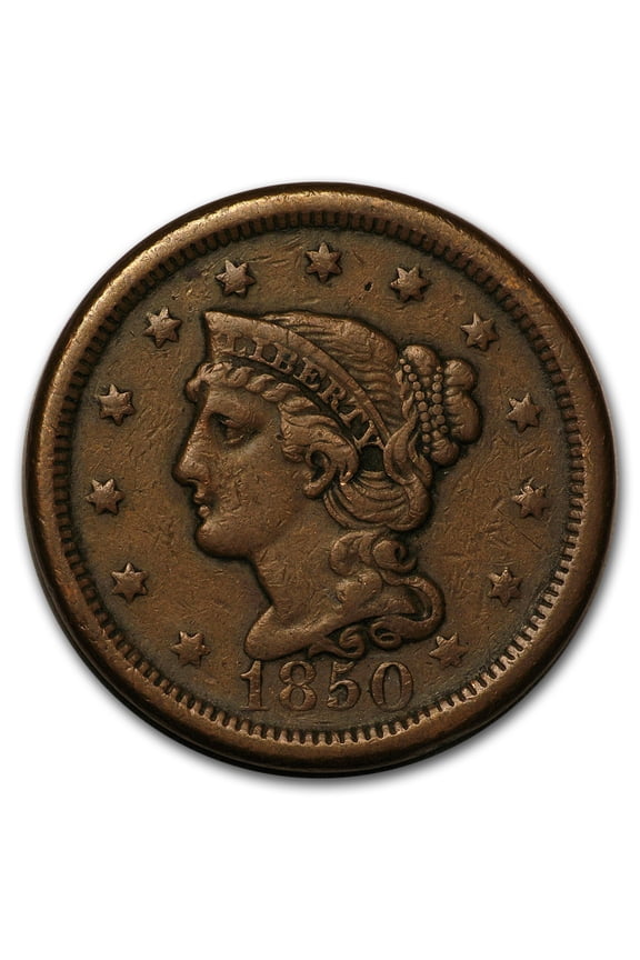 1850 Large Cent VF