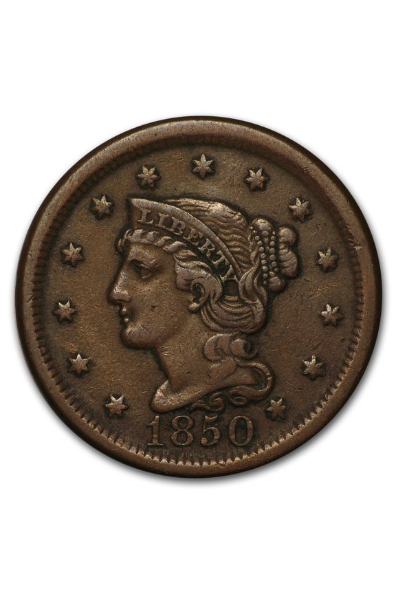1850 Large Cent XF