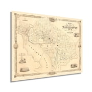 1850 Washington DC Vintage Map - Map of Washington DC Wall Art - Washington DC Map Art - Washington DC Map Poster - Map Washington DC Decor - DC Map Wall Art