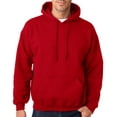 thumbnail image 1 of 18500 Adult Hooded Sweatshirt -Cardinal Red-X-Large, 1 of 2