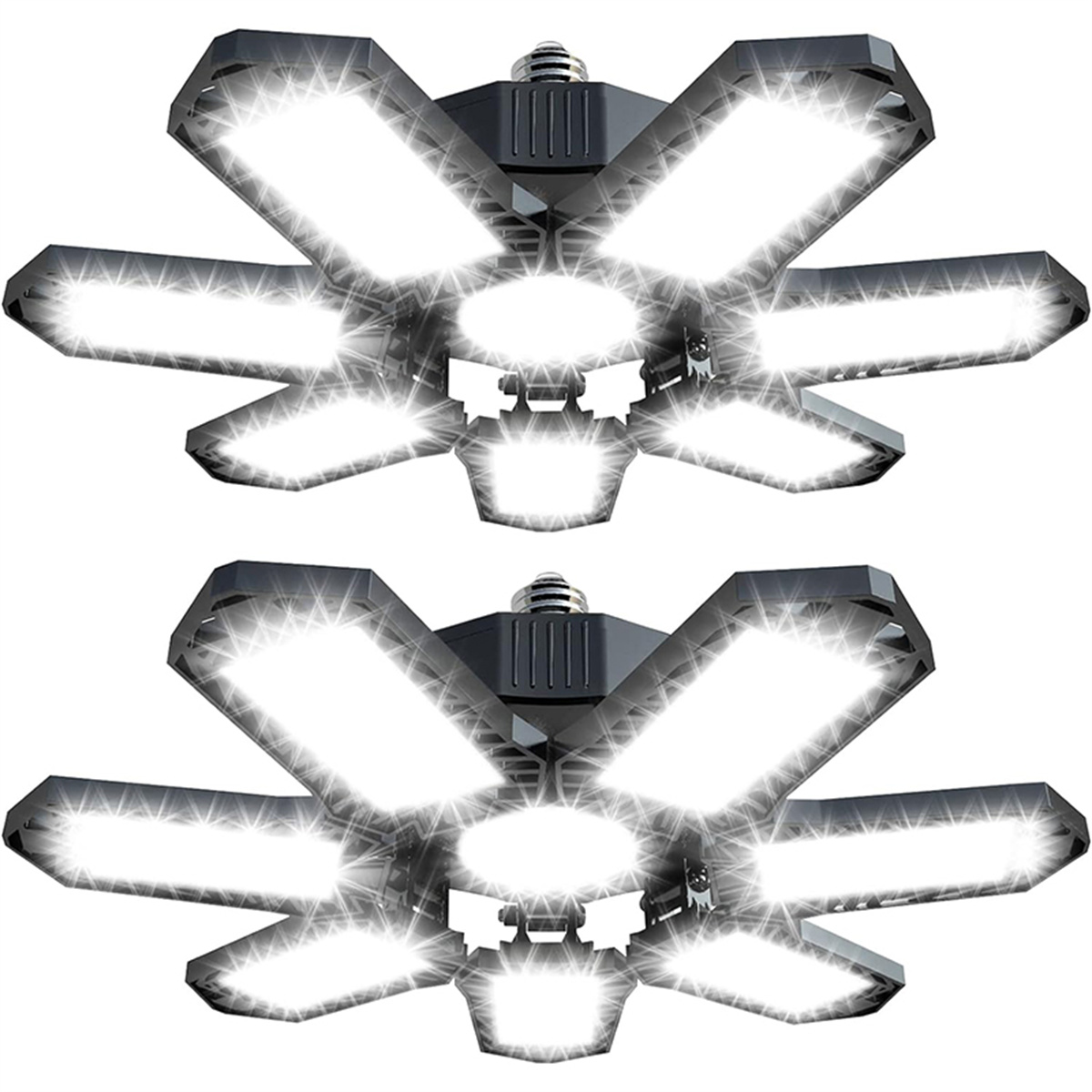 LED Garage Lights, 80W Deformable LED Garage Ceiling Lights 9000 Lumens