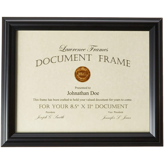 185081 Black Document Picture Frame, 8.5 by 11-Inch - Walmart.com