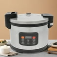 thumbnail image 1 of 1850W Kitchen Commercial Rice Cooker 60-Cup Non-Stick Pot ,410 Stainless Steel,13L 30min-24H Preset Time for Cook Rice, Porridge, Soup, Stew, 1 of 16