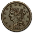 thumbnail image 1 of 1851 Half Cent AU, 1 of 2