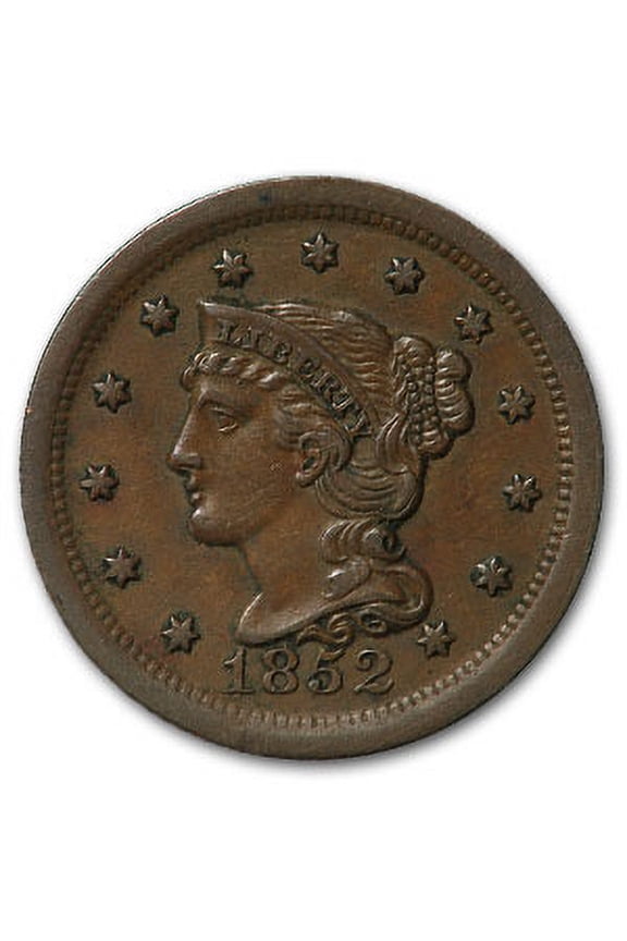 1852 Large Cent AU