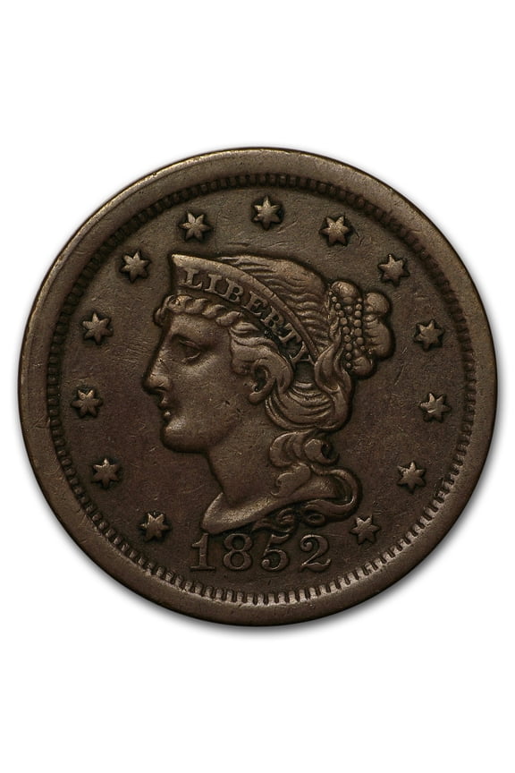 1852 Large Cent XF