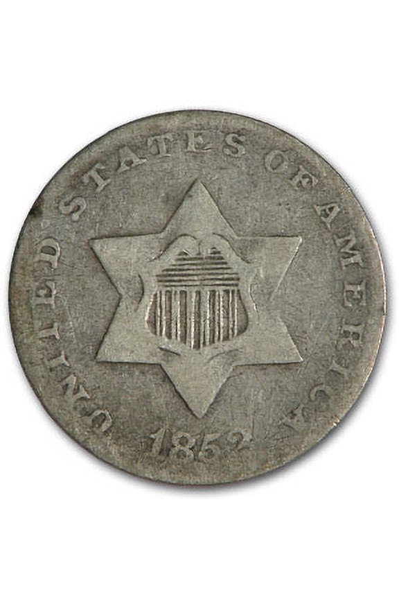 1852 Three Cent Silver Fine
