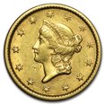 thumbnail image 1 of 1853 $1 Liberty Head Gold Dollar AU, 1 of 2