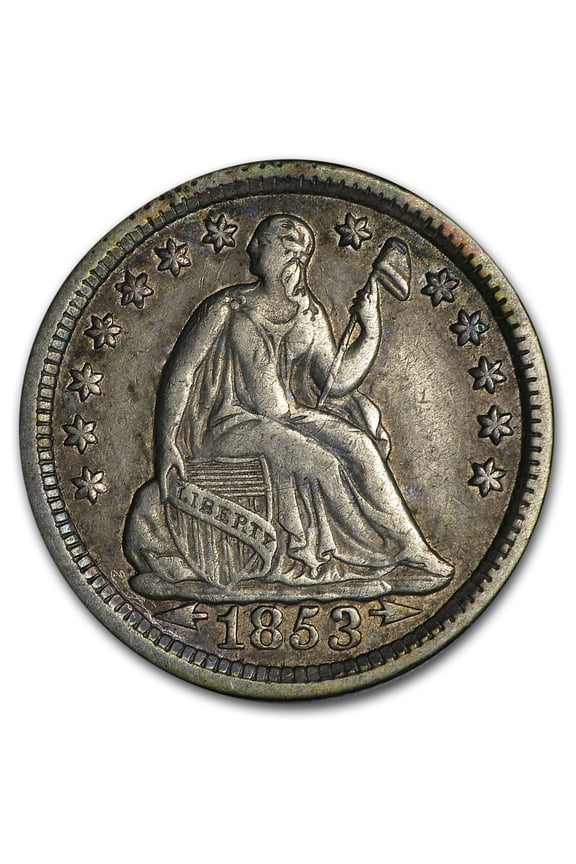 1853 Liberty Seated Half Dime w/Arrows XF
