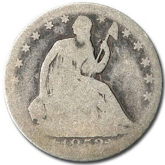 1853 Liberty Seated Half Dollar w/Arrows & Rays AG