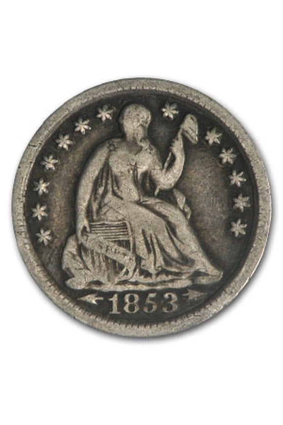 1853-O Liberty Seated Half Dime w/Arrows VG