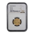 thumbnail image 1 of 1854 $5 Liberty Gold Half Eagle AU-58 NGC (DDO. FS-101), 1 of 3