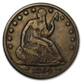 thumbnail image 1 of 1854 Liberty Seated Half Dollar w/Arrows VF, 1 of 2