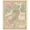 thumbnail image 1 of 1856 Map of Boston and Adjacent Cities, 1 of 1