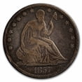 thumbnail image 1 of 1857 Liberty Seated Half Dollar VG, 1 of 2