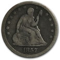 thumbnail image 1 of 1857 Liberty Seated Quarter Fine, 1 of 2